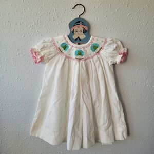 Smocked Christmas Dress, 12 Months by Shrimp and Grits